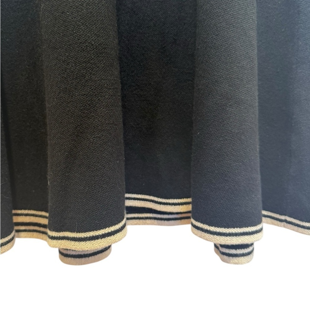 Max Studio London Black Bone Contrast Tipping Midi Sweater Dress XL NWT - Picture 7 of 15